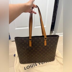 Louis Vuitton Brown Monogram Tote Bag with dustbag
